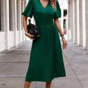  Love Kuza Graceful Pleats Midi Dress