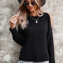  Love Kuza Open Shoulder Twist Sweater