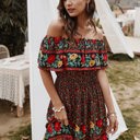  Love Kuza Bohemian Bloom Border Dress