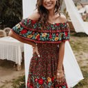  Love Kuza Bohemian Bloom Border Dress