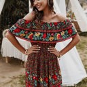  Love Kuza Bohemian Bloom Border Dress