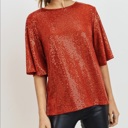  Love Kuza Belong - Spark of Joy Sequin Top