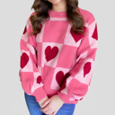  Love Kuza - Sweetheart Checkered Knit