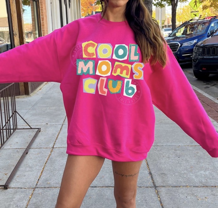 Cool Moms Club Sweatshirt, Retro Mama Sweatshirt, Trendy Mama Shirt, Mothers Day Gift, Funny Mom Sweatshirt