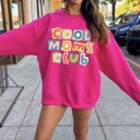 Cool Moms Club Sweatshirt, Retro Mama Sweatshirt, Trendy Mama Shirt, Mothers Day Gift, Funny Mom Sweatshirt