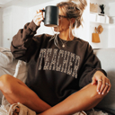  Leopard Print Teacher Sweatshirt, Varsity Teacher Shirt, Trendy Teach Sweatshirt, Teacher Shirt for Work