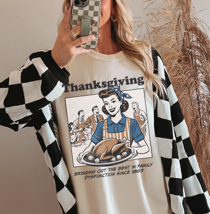 Funny Thanksgiving Shirt, Comfort Colors Thanksgiving Tshirt, Thankful Shirt, Fall Graphic Tee
