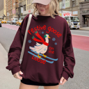 Small Red Festive Goose on the Loose Sweatshirt, Christmas Goose Sweatshirt, Merry Goosemas Shirt, Funny Holiday Sweater, Winter Shirt