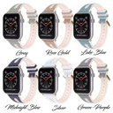  Sparkling Slim Silicone Bands for Apple Watch 38/40/41mm and 42/44/45/46/49mm All Series Bling Replacement Strap  for iWatch Series 10/9/8/7/6/5/4/3/2/1/SE