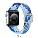 Blue 38/40/41mm Nylon Elastic Band for Apple Watch 38/40/41mm and 42/44/45/46/49mm All Series