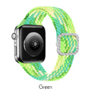 Green 38/40/41mm Nylon Elastic Band for Apple Watch 38/40/41mm and 42/44/45/46/49mm All Series