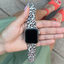 Color #1 38/40/41mm Leopard Silicone Band for Apple Watch 38/40/41mm and 42/44/45/46/49mm All Series