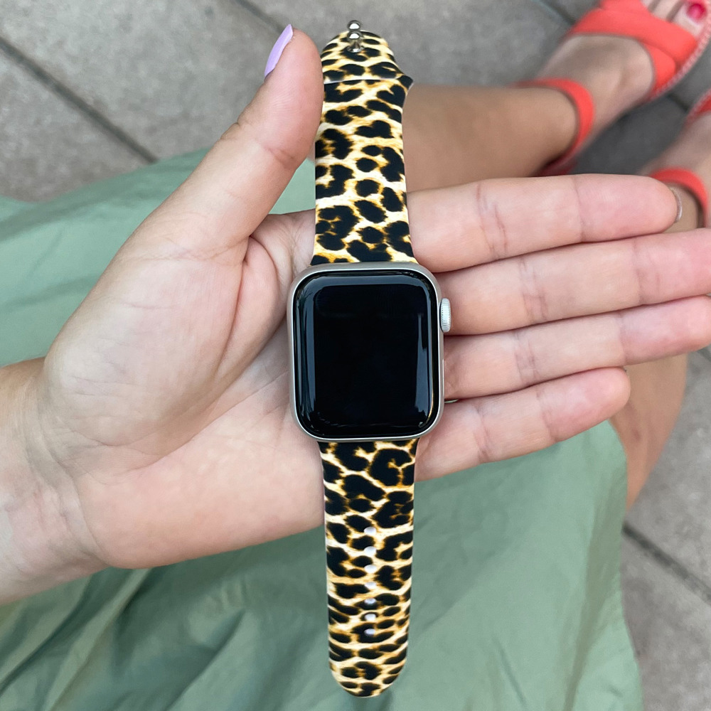 Leopard Silicone Band for Apple Watch 38/40/41mm and 42/44/45/46/49mm All Series