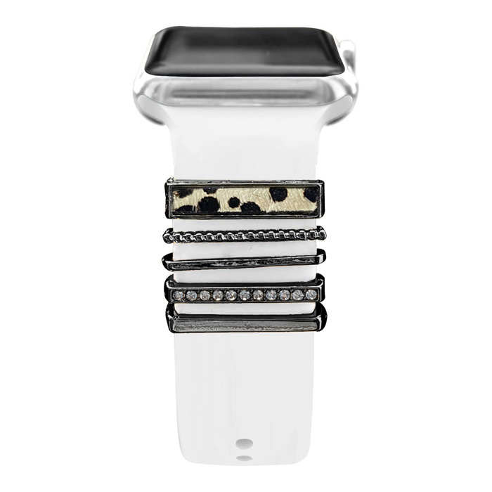 5Pcs Charms for Apple Watch and Galaxy Watch Bands Diamond  Fashionable Accessories