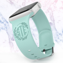  Personalized Apple Watch Monogram iWatch Band Silicone Watch 38/40/41 42/44/46/45/49 Strap Engraved