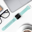  Personalized Apple Watch Monogram iWatch Band Silicone Watch 38/40/41 42/44/46/45/49 Strap Engraved