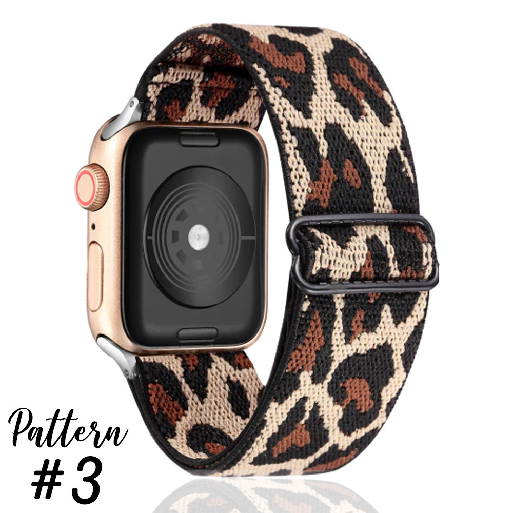 Nylon Elastic Band for Apple Watch 38/40/41mm and 42/44/45/46/49mm All Series