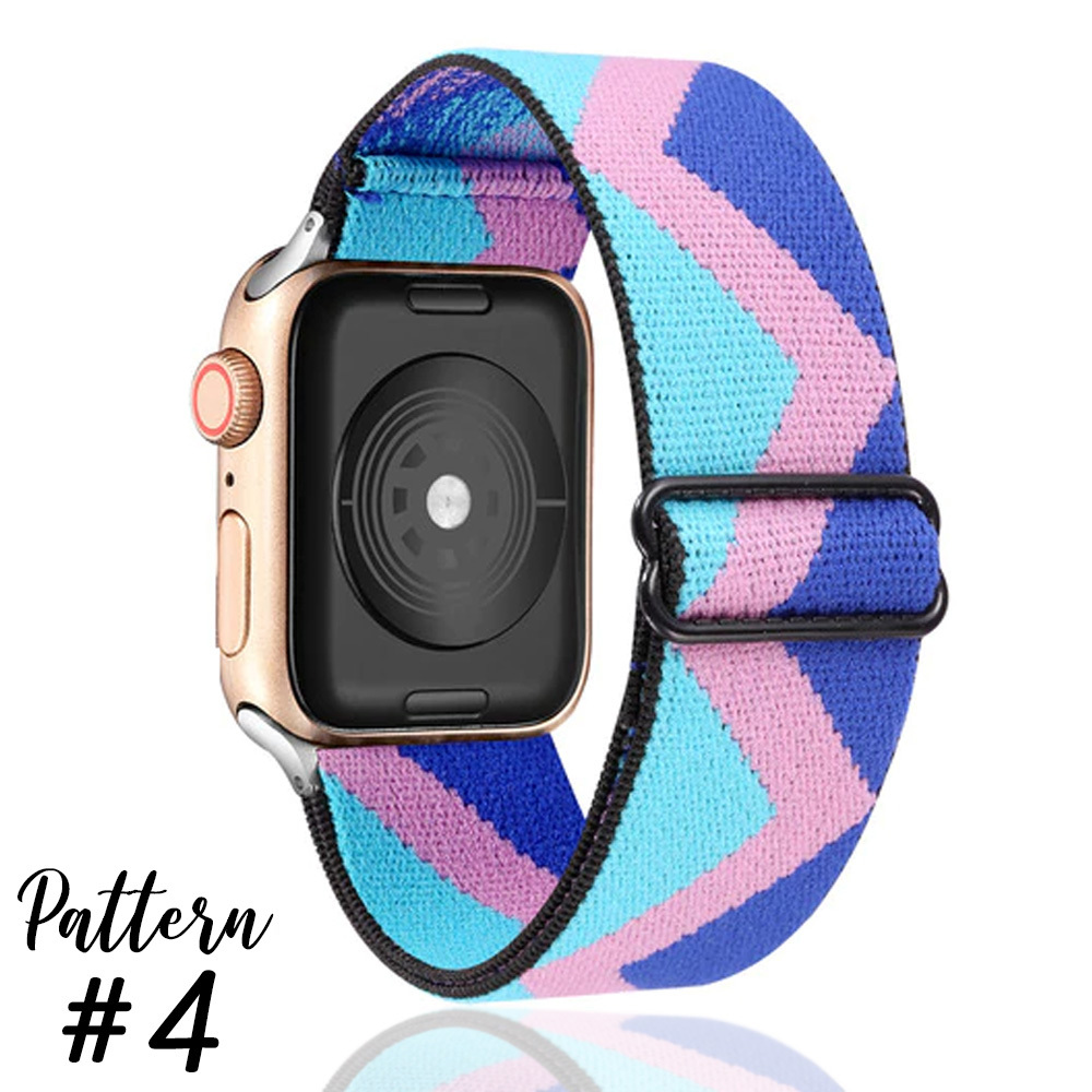 Nylon Elastic Band for Apple Watch 38/40/41mm and 42/44/45/46/49mm All Series