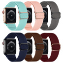  Nylon Elastic Band for Apple Watch 38/40/41mm and 42/44/45/46/49mm All Series in different colors