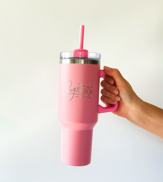 Hydrate Like a Mother | 40 oz Stainless Steel Tumbler