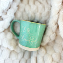  Fall Is Proof That Change Is Beautiful | Rustic Fall Coffee Mug | Ceramic and Stone Bottom | Dishwasher and Microwave Safe | 13 oz