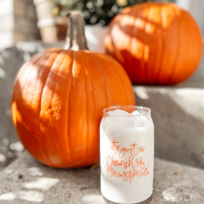 It's Just a Bunch of Hocus Pocus Can Glass | Iced Coffee | Eco Friendly | Dishwasher & Microwave Safe