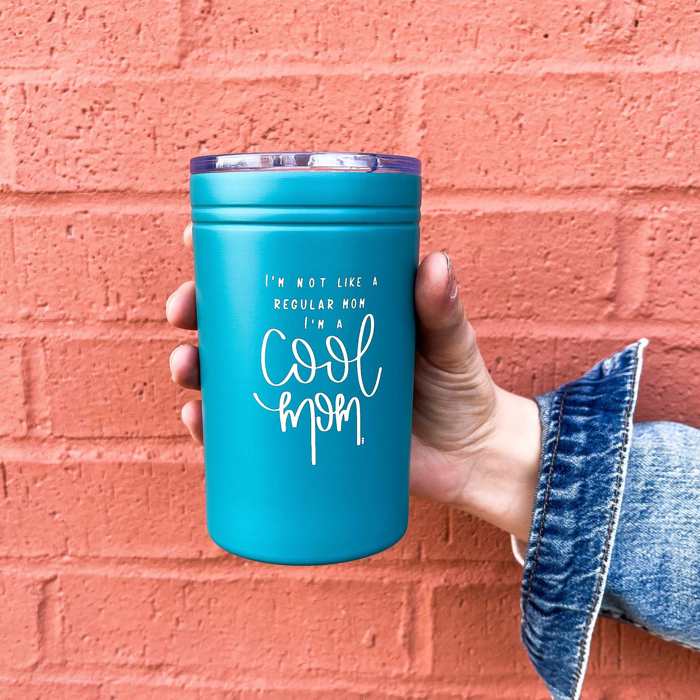 Cool Mom | Travel Mug - Koozie - Tumbler - Fits Standard 12 oz Can