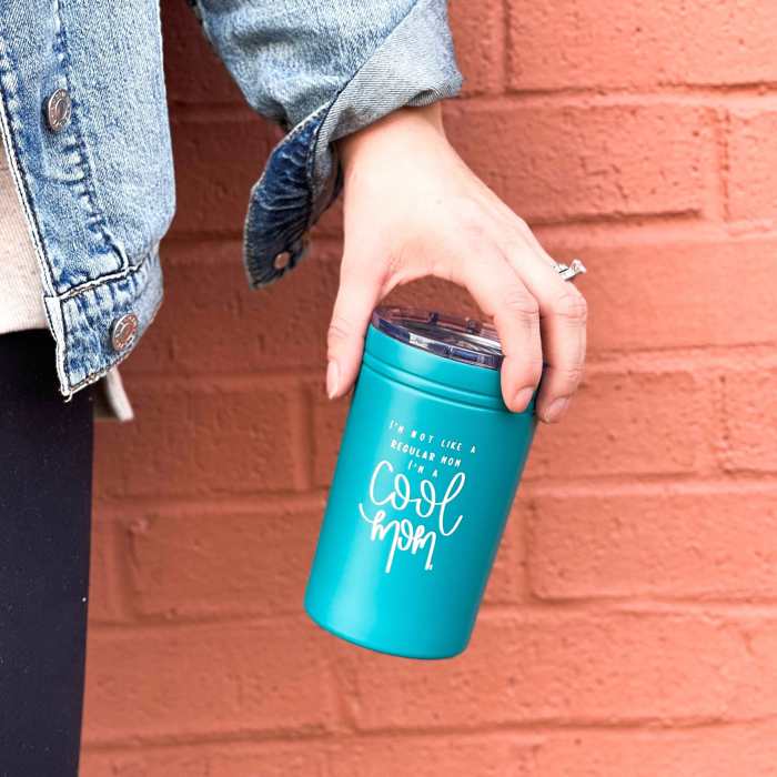 Cool Mom | Travel Mug - Koozie - Tumbler - Fits Standard 12 oz Can