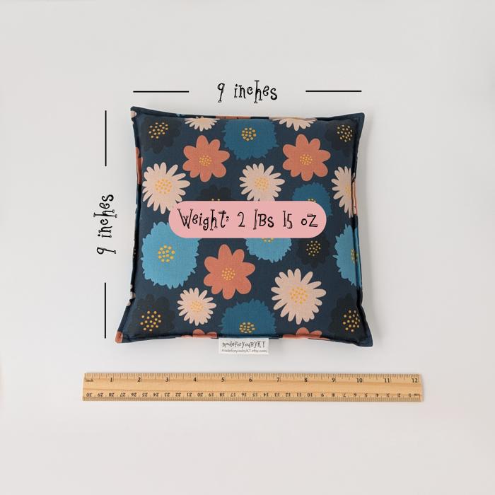 Personalized Square Rice Bag | 9 x 9 inches