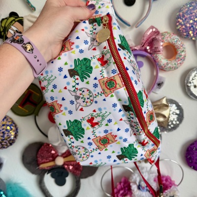 Four Parks Christmas Overlay Fanny Pack/Belt Bag