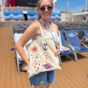  Disney Cruise Inspired Cotton Canvas Tote Bag