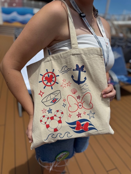 Disney Cruise Inspired Cotton Canvas Tote Bag