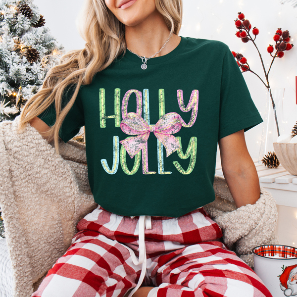 Holly Jolly Christmas Graphic Tee