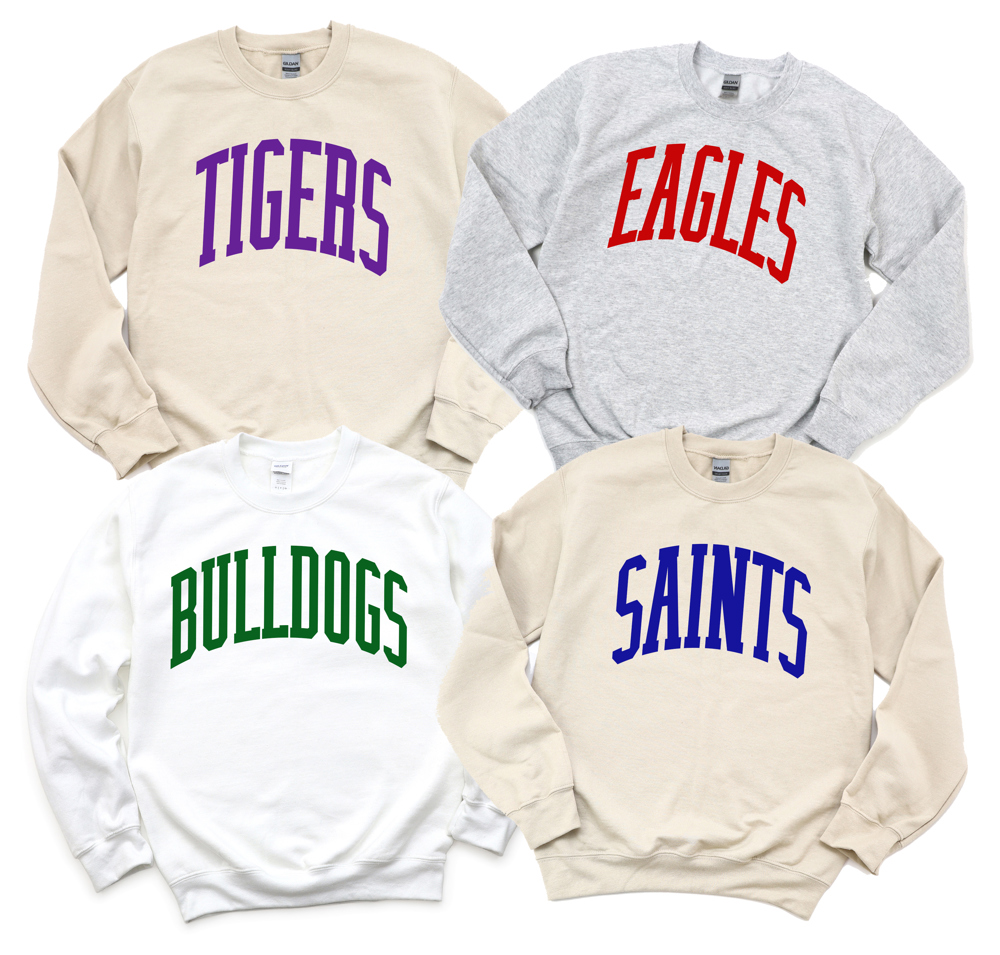 Custom Mascot Crewneck Sweatshirt