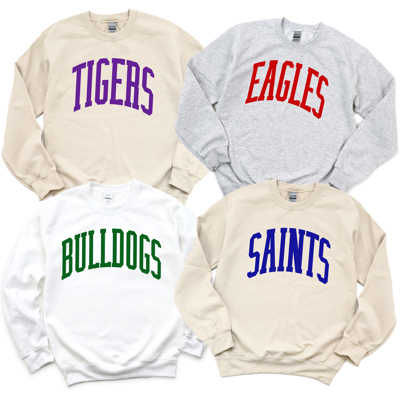 Custom Mascot Crewneck Sweatshirt