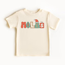  Kid's Retro Christmas Name Graphic Tee | Boys & Girls