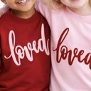  Loved Puff Print Valentine Sweatshirt (Baby–Youth)