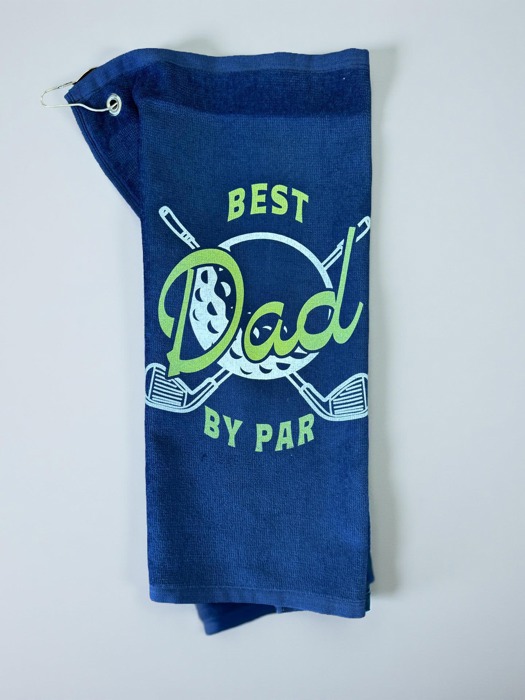 Best Dad By Par Golf Towel
