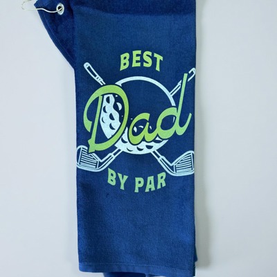 Best Dad By Par Golf Towel