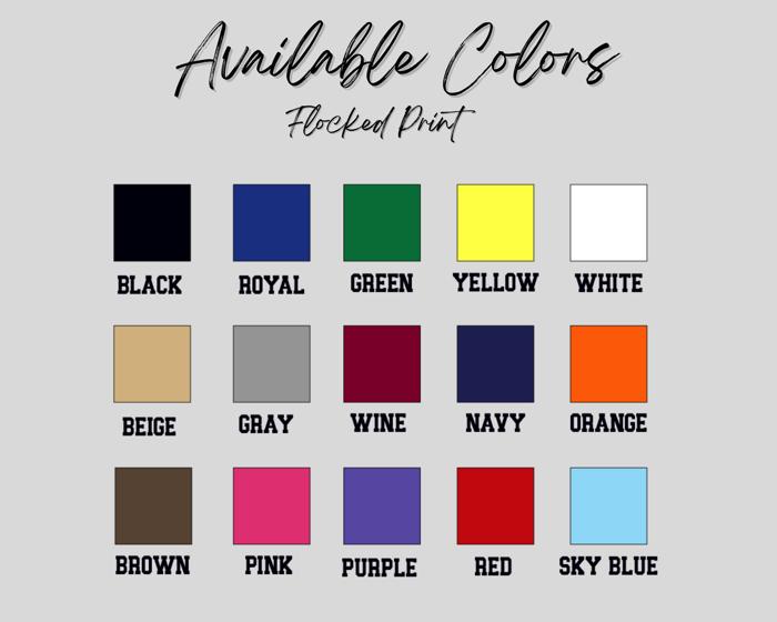 Custom Oversized One-Word Sweatshirt | Tonal | Raised Flocked Lettering