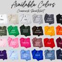  Custom Oversized One-Word Sweatshirt | Tonal | Raised Flocked Lettering