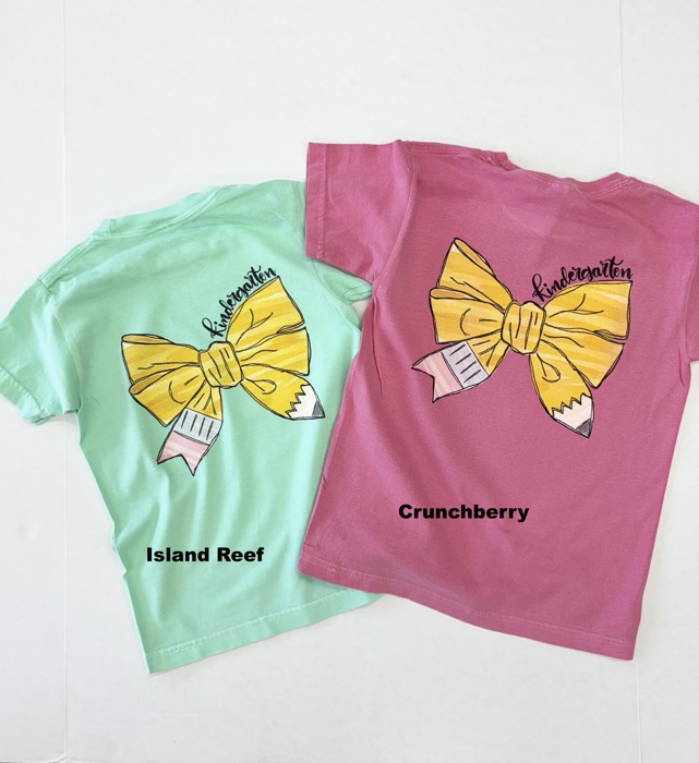 Youth Grade Level Bow Tees