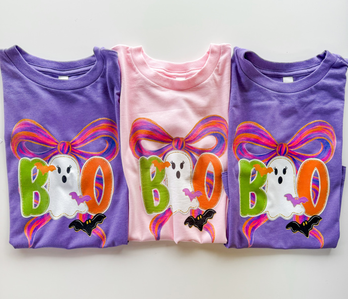 Girl's Halloween Boo Shirt