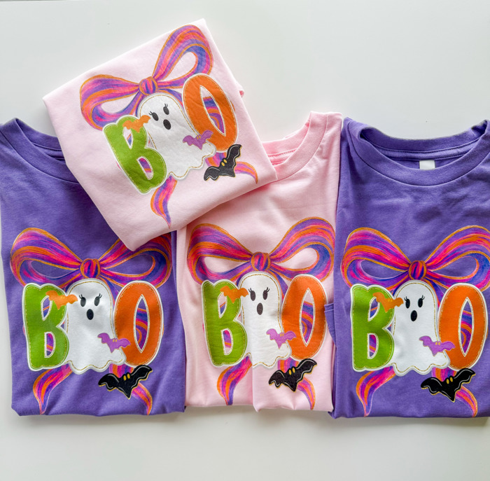 Girl's Halloween Boo Shirt