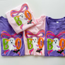  Girl's Halloween Boo Shirt