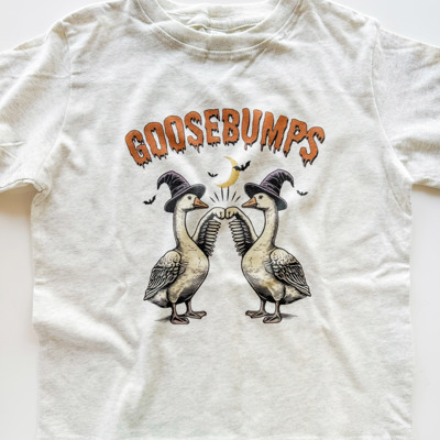 Goosebumps Halloween Oatmeal Heather Tee