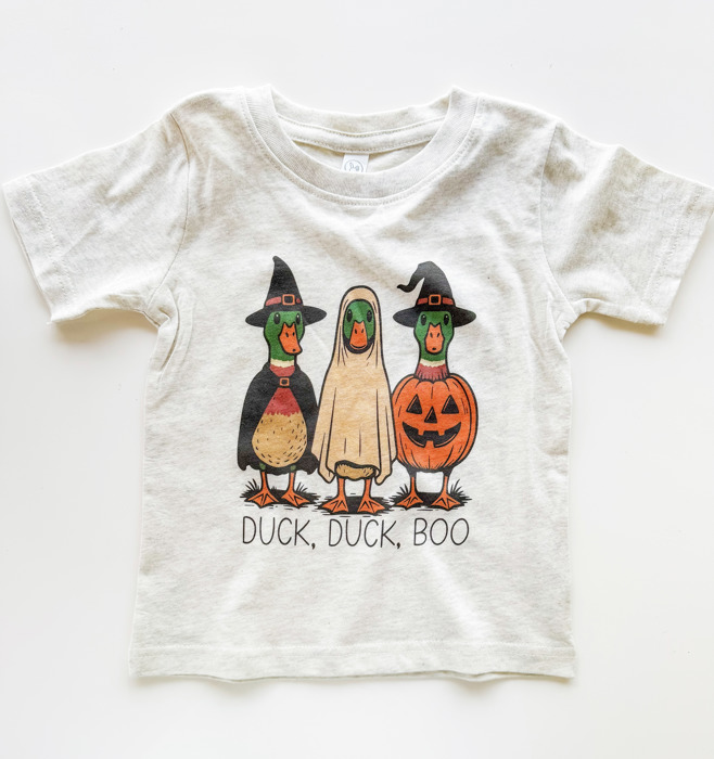 Duck, Duck, Boo Kid's Halloween Tee