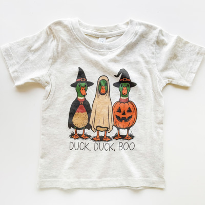 Duck, Duck, Boo Kid's Halloween Tee