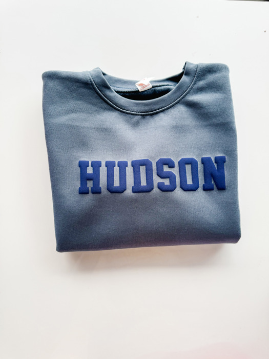 Boy's Puff Name Sweatshirt