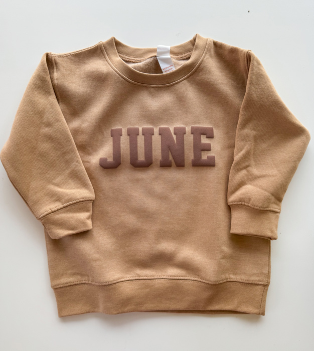 Boy's Puff Name Sweatshirt